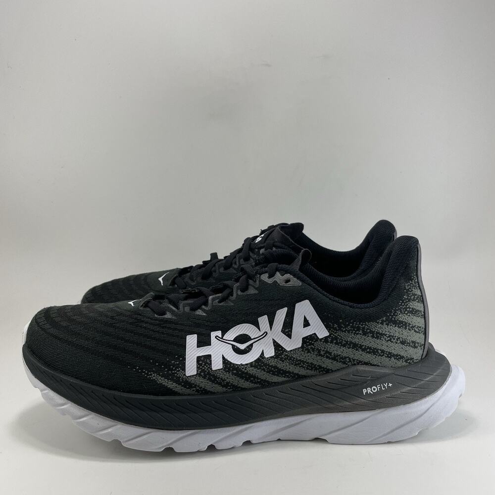 Hoka One One Mach 4 Running Shoes Womens Size 9.5 B Black Athletic Sneakers - Picture 3 of 11